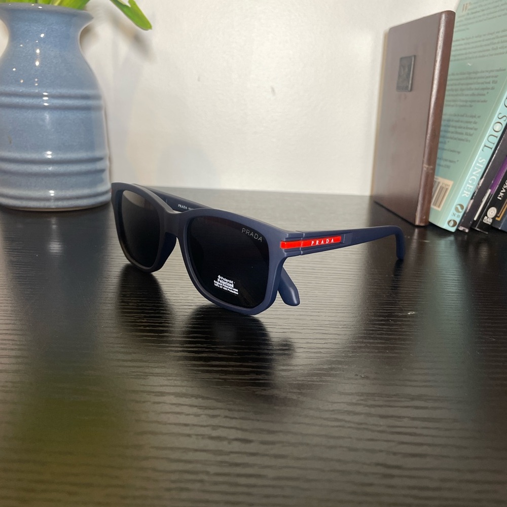 Prada Linea Rossa Blue Sunglasses - UV Protective Designer Eyewear - Men & Women